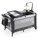 ELEMARA Baby Bassinet Bedside Crib with Diaper Changer, Pack and Play with Mattress for Baby，4 in 1 Playpen Travel Bed with Storage,Playard with Adjustable Height, Mfg. Date: 08/20/2024