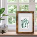 SESEAT 8x10 Picture Frame Brown Set of 6, Display Pictures 5x7 With mat or 8x10 Without Mat