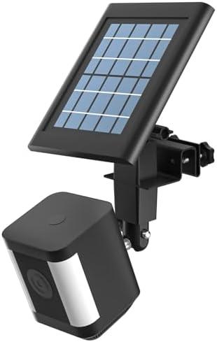 HOLACA 2-in-1 Weatherproof Gutter Mount for Stick Up Cam Pro Solar Panel, Spotlight Cam Battery and Stick Up Cam/Outdoor Cam Plus Mount Accessories for Ring Solar Panel (Black)