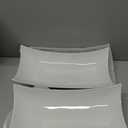 Gomakren Serving Platters Serving Bowls Set Turkey Serving Platter Porcelain Serving Dishes For Entertaining Special Curved Deep Large Valentine Thanksgiving Dishes Gifts Set of 3 White 12 Inch