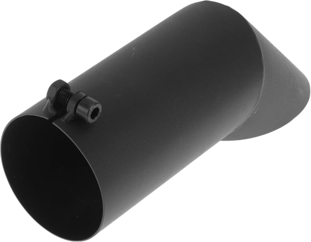 Motoforti 3" ID Inlet Turn Down Exhaust Tip T304 Stainless Steel Surface Blasting Mandrel Bend Elbow Tube 9.1" Overall Length Suitalbe for 3" OD Tailpipes