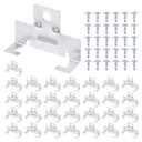 PATIKIL 28 Pcs Recessed Light Clips Downlight Housing C Clips, 304 Stainless Steel Can Light Clip with Fixture Screws for 5 to 6 Inch Retrofit Cans Down Light Recessed Lighting