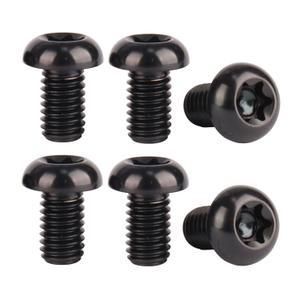 Titanium Bolt M6x10mm, 15mm, 20mm T30 Torx Head Screws, Pack of 6 (Black, M6x10mm)