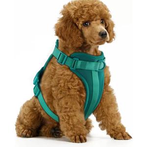 Wisedog No Pull Lightweight Dog Vest Harness with Soft and Comfortable Cushion, Breathable Mesh, for Small Medium Large Dogs Walking (S(Neck: 9.84"-14.17";Chest: 14.17"-22.05"), Emerald Green)