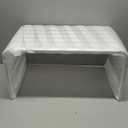 Acrylic Step Stool, Clear Foot Stool for Bathroom, Bedroom, Kitchen, Flower Pot Stool Holds Up to 250lbs