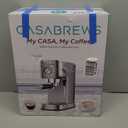 CASABREWS CM5418 Espresso Machine 20 Bar, Compact Espresso Maker with Steam Milk Frother, Stainless Steel Coffee Machine with 34oz Removable Water Tank for Cappuccino, Gift for Women or Men, Silver