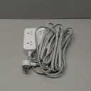 Extension Cord 20 Ft, HANYCONY Power Strip Surge Protector with 8 Outlets 4 USB Ports(2 USB C), Long Cord, Flat Plug, Wall Mount, Desk USB Charging Station for Home Office Essentials (White)