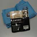 LEMOMO Teal Blackout Curtains 34 x 54 Inch Length/Set of 2 Curtain Panels/Thermal Insulated Room Darkening Blackout Curtains for Bedroom