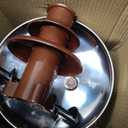 Nostalgia 3 Tier Electric Chocolate Fondue Fountain Machine for Parties - Melts Cheese, Queso, Candy, and Liqueur - Dip Strawberries, Apple Wedges, Vegetables, and More - 8-Ounce - Brown