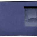 BankSupplies Canvas Interoffice Mailer 14 oz 14W x 11H Royal Blue Zipper Closure with Grommet