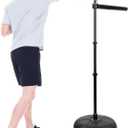 SYNTECSO Spinning Reflex Bar with Punching Bag, HAdjustable Height Boxing Bar, Boxing Speed Trainer for Home Gym