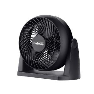 HOLMES 8" Air Circulator Fan, 3 Speeds, 90° Adjustable Head Tilt, Wall Mountable, Ideal for Home, Bedroom, Kitchen or Office, Black