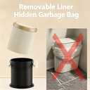 URALFA Bathroom Trash Can Automatic Touchless, Motion Sensor Trash Can