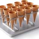 Wilton Cupcake Cones Baking Rack, 12-Cavity Ice Cream Cone Cupcakes Holder