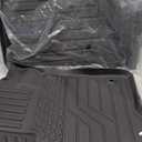 Floor Mats Compatible with 2023 2024 2025 Honda CRV (Include Hybrid) Trunk Mat Cargo Liner All Weather Back Seat Cover CR-V Accessories (Upper Deck, Trunk Mat+Backrest Mats+Floor Mats) (Fit 23-25 Upper Deck)