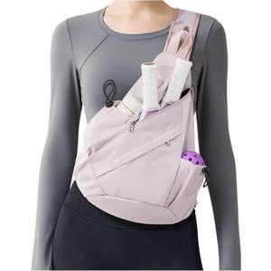 Pickleball Bag for Women Men, Crossbody Sling Bags Pickleball Paddle Bag Should Chest Bags Backpack, Large