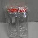 2 Pcs Large Seasoning Shaker  32oz Storage Seasoning Containers  Large Spice Shakers with Holes and Lids Dual Shake, Clear Jars with Airtight Seal, Unique Shape for Loose Leaf Tea, Rubs, & Herbs