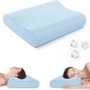 AM AEROMAX Firm Contour Memory Foam Pillow, Cervical Pillow for Neck Pain Relief, Neck Orthopedic Sleeping Pillows for Side, Back and Stomach Sleepers.