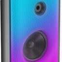 BUGANI Bluetooth Speaker, 120W Portable Wireless Speakers with Punchy Bass and Loud Sound, LED Lights, 15H Playtime, Support AUX/TF Card/USB, IPX6 Waterproof, Big Party Speaker for Outdoor