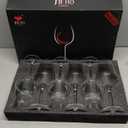 JBHO Hand Blown Bordeaux Wine Glasses - Set of 6-18 Ounce - Great Gift Packaging - Red Wine Glasses Lead-Free Premium Crystal Clear Glass