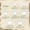 LuxClub 4 PC King Size Sheet Set Deep Pockets 18" Wrinkle Free Cooling Bed Sheets Machine Washable Hotel Bedding Silky Soft - Cream King