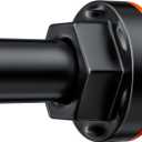 Shower Curtain Rod 27-79 Inches, Adjustable Tension Shower Rod No Drilling, No Slip, Spring Tension Curtain Rod for Bathroom Kitchen Closet Windows - Black