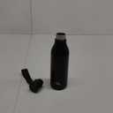 Konokyo Insulated Water Bottle with Strap,18 oz Double Wall Stainless Steel Vacuum Bottles Metal Water Flask,Black