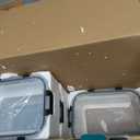 8 Pack 36oz Large Glass Meal Prep Containers with lids, Glass Food Storage Containers with Leak Proof Snap Lock Lids, Airtight Bento lunch Boxes, Kitchen Storage, Oven, Freezer, and Dishwasher Safe (Black)