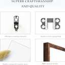 18x24 Picture Frame, Brown 18 x 24 Poster Frame for Horizontal or Vertical Wall Mounting, 1 Pack