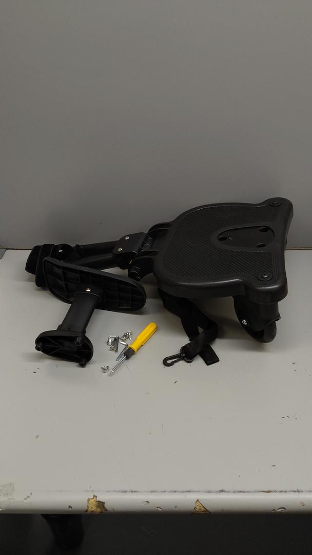 2026 NewUniversal Stroller Board with Detachable Seat, 2in1 Sit and Stand Stroller Connectors for Most Strollers, Holds Children Up to 55 LBs Stroller Standing Board(Black)