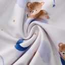 Baby Sleep Sack with Feet 6-12 Months 0.5 Tog 95% Rayon from Bamboo 5% Spandex Breathable Sleep Sacks Baby Walker Quilted Wearable Blanket with Legs 2-Way Zipper Bear