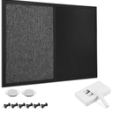 Navaris Combination Chalk and Bulletin Board - 18 x 24 in Magnetic Cha