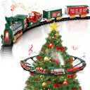 Hanging Christmas Train Set with Light/Smoke/Sound, Train Set Around Under The Christmas Tree, Best Christmas Decoration Indoor Gifts for Families, Ideal for Christmas Tree's diameter under 1.4 inches