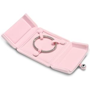 Oirlv Pink Velvet Bangle Gift Box Bracelet Storage Case Jewelry Gift Boxes