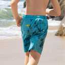 Angel season Boys Swim Trunks with Compression Liner Boxer Brief Teens Swimsuit Youth UPF 50+ Board Short Size 7-14Years