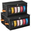 3 Pack 3D Printer Filament Storage Box, Reusable Filament Container for 3D Printing, Holds Up to 18 Rolls, 3D Filament Holder for Home, Office Workshop