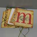 Christmas Decorations - Vintage Merry Christmas Banner - Retro Nostalgic Traditional Old Fashioned Victorian Xmas Holiday Clearance Decor for Indoor Home Office Fireplace Mantle Farmhouse