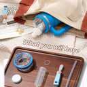 Tumbler Adapter for Stanley, Lid Adapter Compatible with Flavor Cartridges, Fits Stanley Quencher 30oz & 20oz H2.0 FlowState Tumblers, Leak Proof Lid Replacement (Azure)