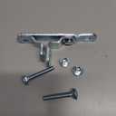 LONFFERY Trailer Door Latch for Cargo Padlock Race Bar Lock Handle Enclosed Car Hauler, Trailer Door Hasp with Screws 2, Nuts 2 (1 PC)