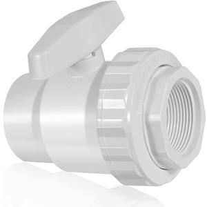 SP0722 Trimline 2-Way Ball Valve, 1-1/2" FPT, Plastic Non-Corrosive Valves - Max.50 psi Pressure Rating