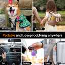 7 x 4Pack,for Apple Airtag Holder Case with Keychains,IPX8 Waterproof,Shockproof GPS Air Tag Tracker Cover [Anti-Scratch] [PC+Silicone] for Item Finders Case for Pets,Kid,Women-Black+Blue+Green+Red