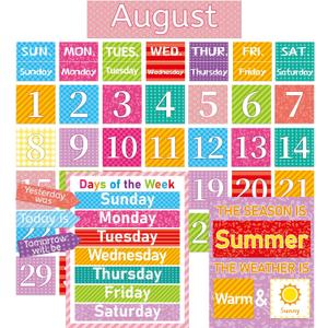 3 x Fancy Land Classroom Calendar Bulletin Board Set Preschool Classroom Decor