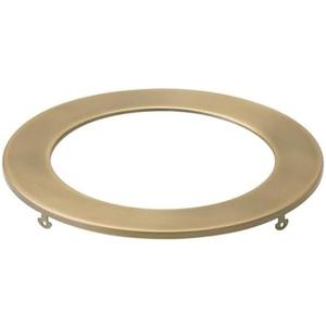 Kichler Direct-to-Ceiling Decorative Trim in Natural Brass, For Use with Kichler 6" Round Slim Fixtures, 1 Count, (7" W x .5" H), ‎DLTSL06RNBR