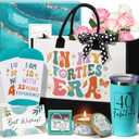 MAYICIVO 40th Birthday Gifts for Women Her, Funny Turning 40 Year Old Gifts, Best 40 Fabulous 1986 Gift Basket Unique Happy 40th Birthday Gift Ideas for Her Mom Sister Friend Wife Daughter Coworke