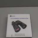 12x42 HD Binoculars for Adults High Powered with Phone Adapter and Tripod, Super Bright BAK4 Prism Waterproof Binoculars for Bird Watching Hunting Hiking Safari Travel Sports (Black)