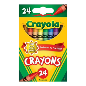 Crayola Crayons, 24 Count, Stocking Stuffers for Kids, Classroom Must Haves for Teachers, Classic Colors, 3+
(Pack of 2)