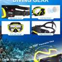 Aegend Snorkeling Gear for Adults, Snorkel Mask with Top Dry Valve - Panoramic View Anti-Leak and Anti-Fog with Mesh Bag for Snorkeling, Scuba Diving, Freediving & Swimming