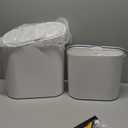 ELPHECO 2 Pack Bathroom Motion Sensor Trash can 2.5 Gallon + 2 Gallon Automatic Garbage Can, Slim Plastic Smart Trash Bin with Lid, Garbage can for Bathroom, Kitchen, Office, White, 2 Pack
