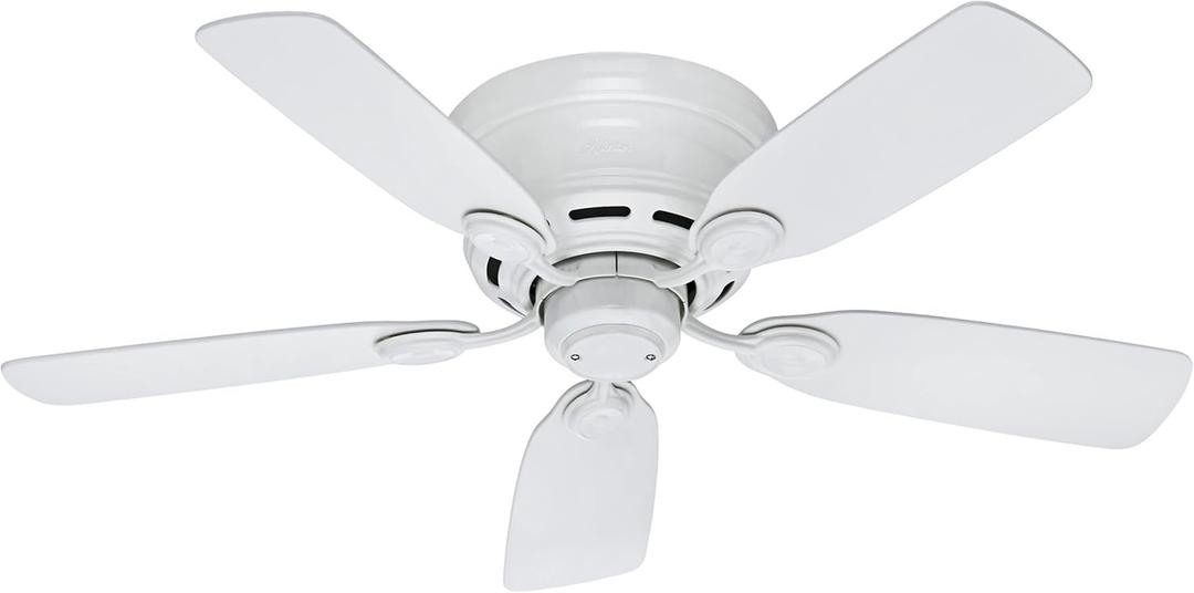 Hunter 51059 Low Profile IV Ceiling Fan 42 inches White