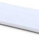 Ceramic Vanity Tray Small Rectangle, Bathtub Tray Bathroom Organizer, Cosmetics Holder for Tissue Candle Towel Plant Jewelry Ring Dish Dresser Perfume Shampoo-White(1 Pc)(Large)